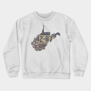 Vintage West Virginia License Plates Crewneck Sweatshirt